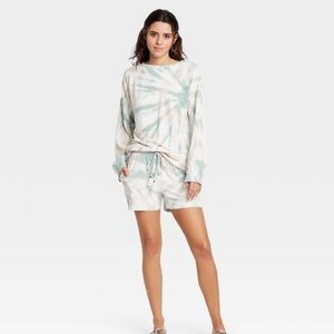 Knox Rose Tie Dye Short Sweatsuit
